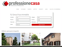 Tablet Screenshot of professionecasamonza.com